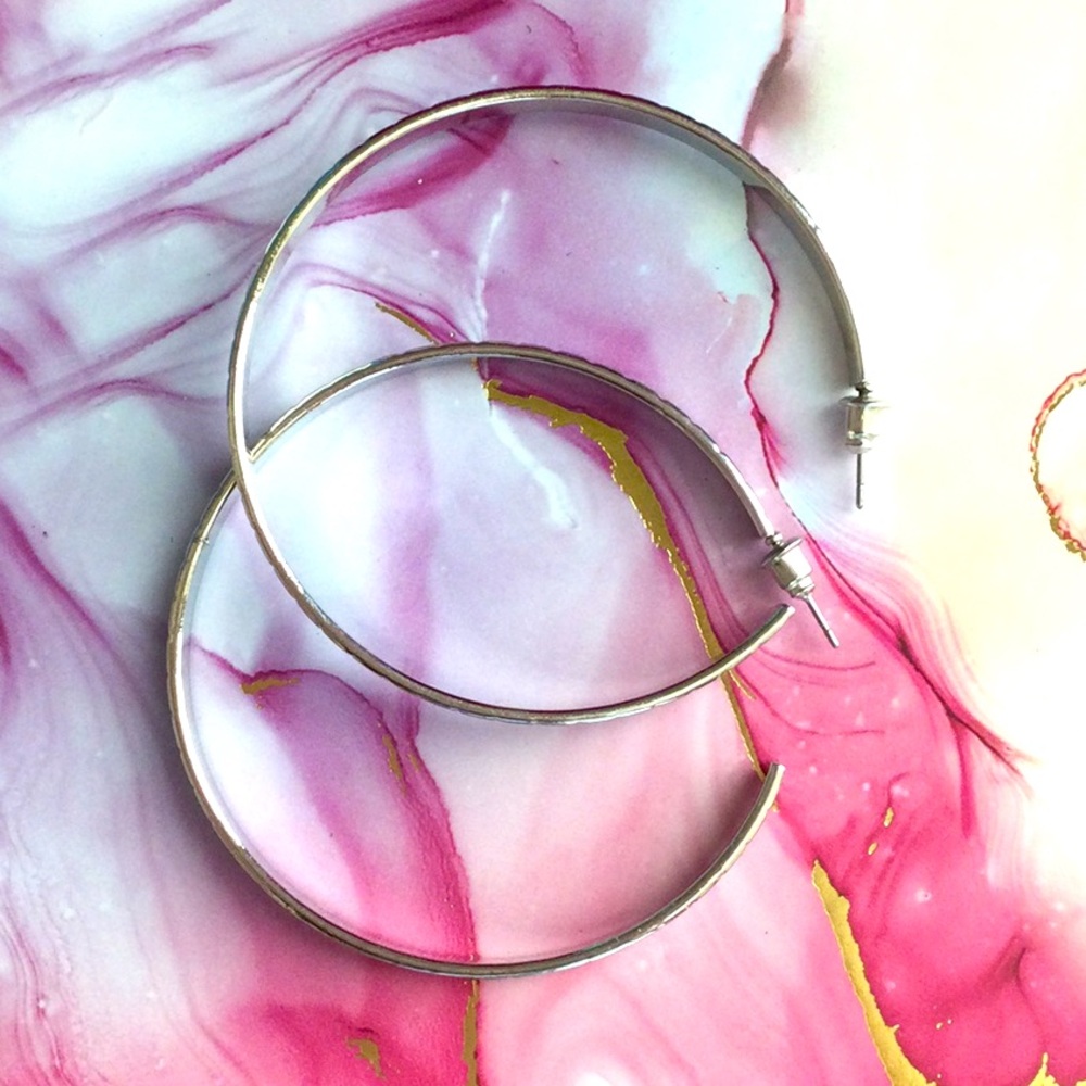 Silver Hoop Earrings